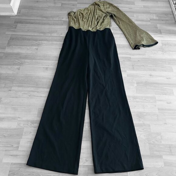 Lauren Ralph Lauren Copper One Shoulder Jumpsuit Size 6 - Picture 10 of 13